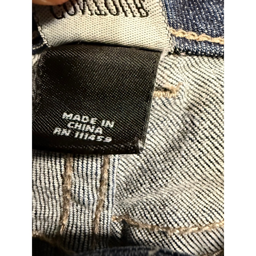 White House Black Market Women Contour Mid Rise Blue Denim Bootcut Jeans Sz 12R - Picture 4 of 6